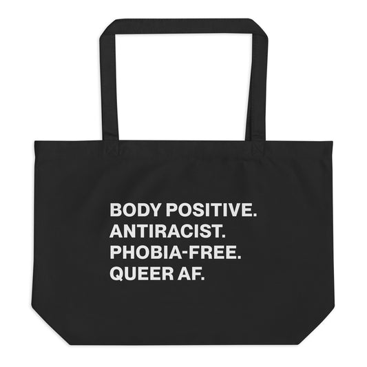 Large organic tote bag